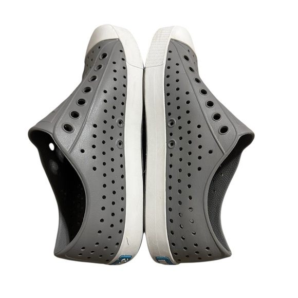 Native Gray White Slip-On Sneakers Jefferson Lightweight Waterproof Men7 Women 9 - Picture 6 of 6